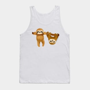 Sloths enjoying a Lazy Time Tank Top